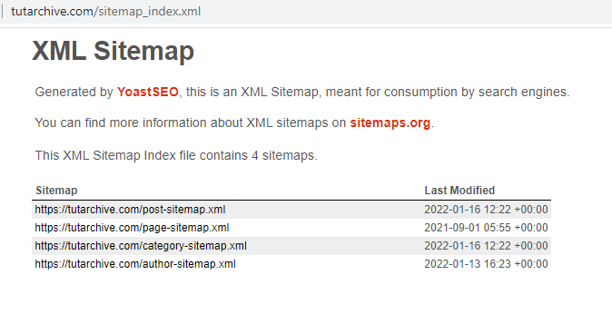 XML Sitemap  Image Sample
