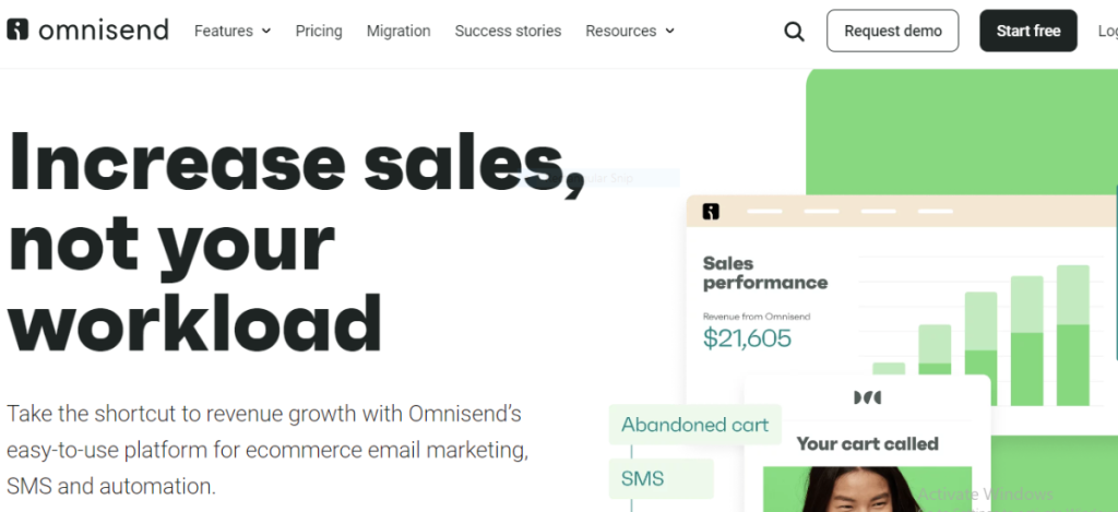Omnisend is a email marketing tool